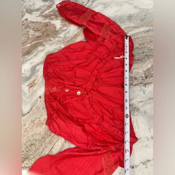 Free People Linen blend Crop Top & Pants Set small - Picture 8 of 16